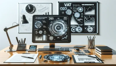 Comprendre le fonctionnement de la TVA pour les entreprises en 2025 - AI generated illustration