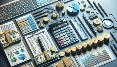 Comment préparer un budget prévisionnel réaliste pour sa PME - AI generated illustration