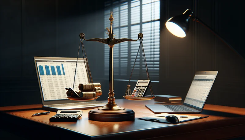 Faut-il externaliser sa comptabilité ou la gérer en interne ? - AI generated illustration