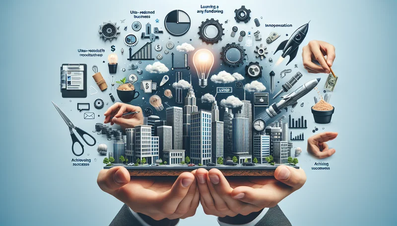 Créer une entreprise sans apport : les étapes clés pour réussir - AI generated illustration