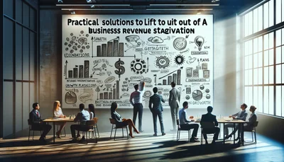 Comment sortir son entreprise d’une stagnation de chiffre d’affaires - AI generated illustration