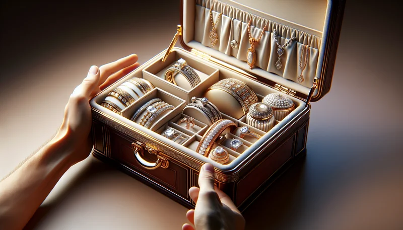 Vendre des boîtes à bijoux en ligne : un marché porteur pour les entrepreneurs - AI generated illustration